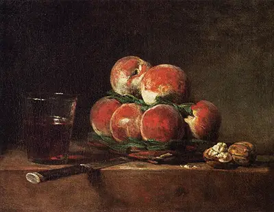 Basket of Peaches Jean-Baptiste-Simeon Chardin